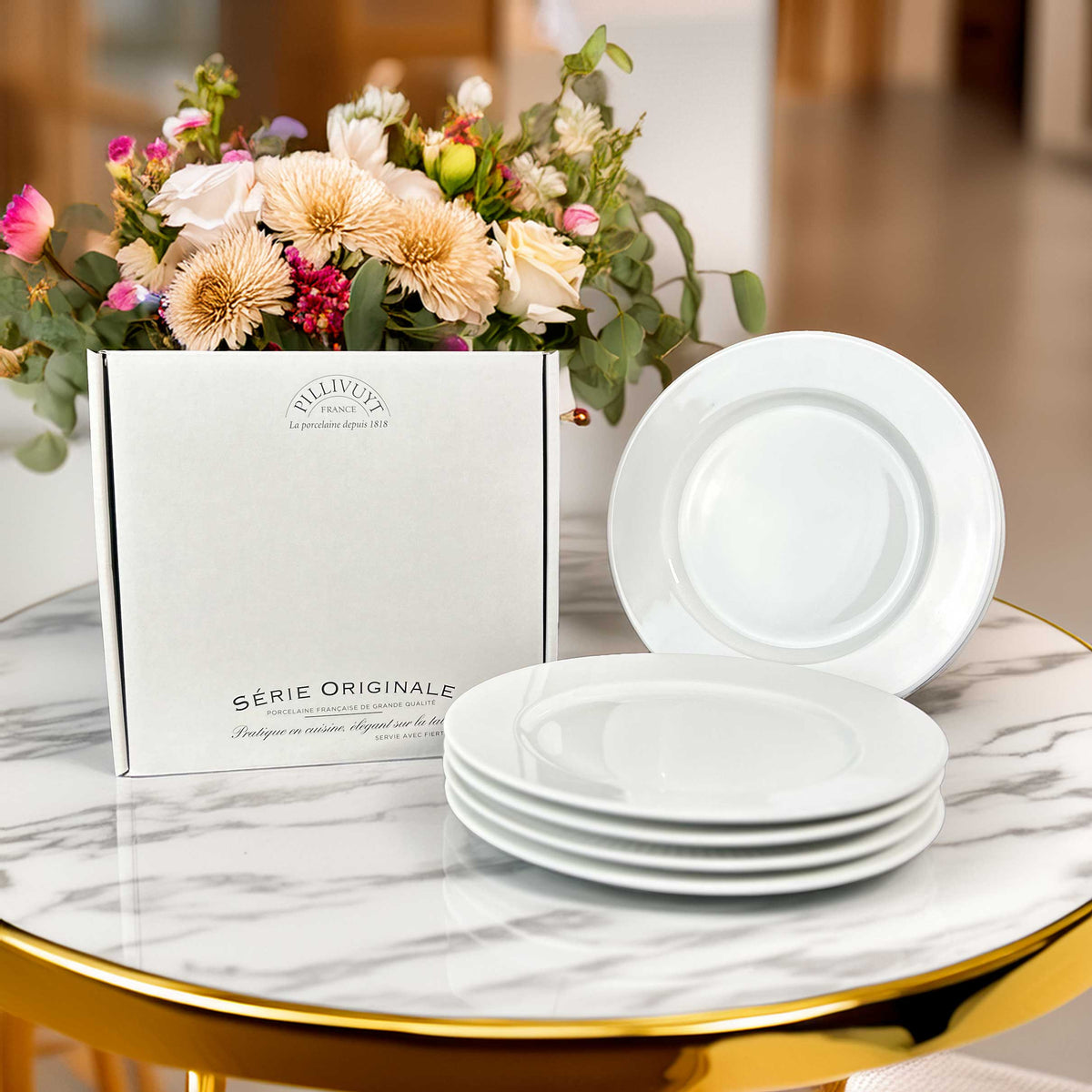 Coffret de 4 assiettes à dessert Sancerre *