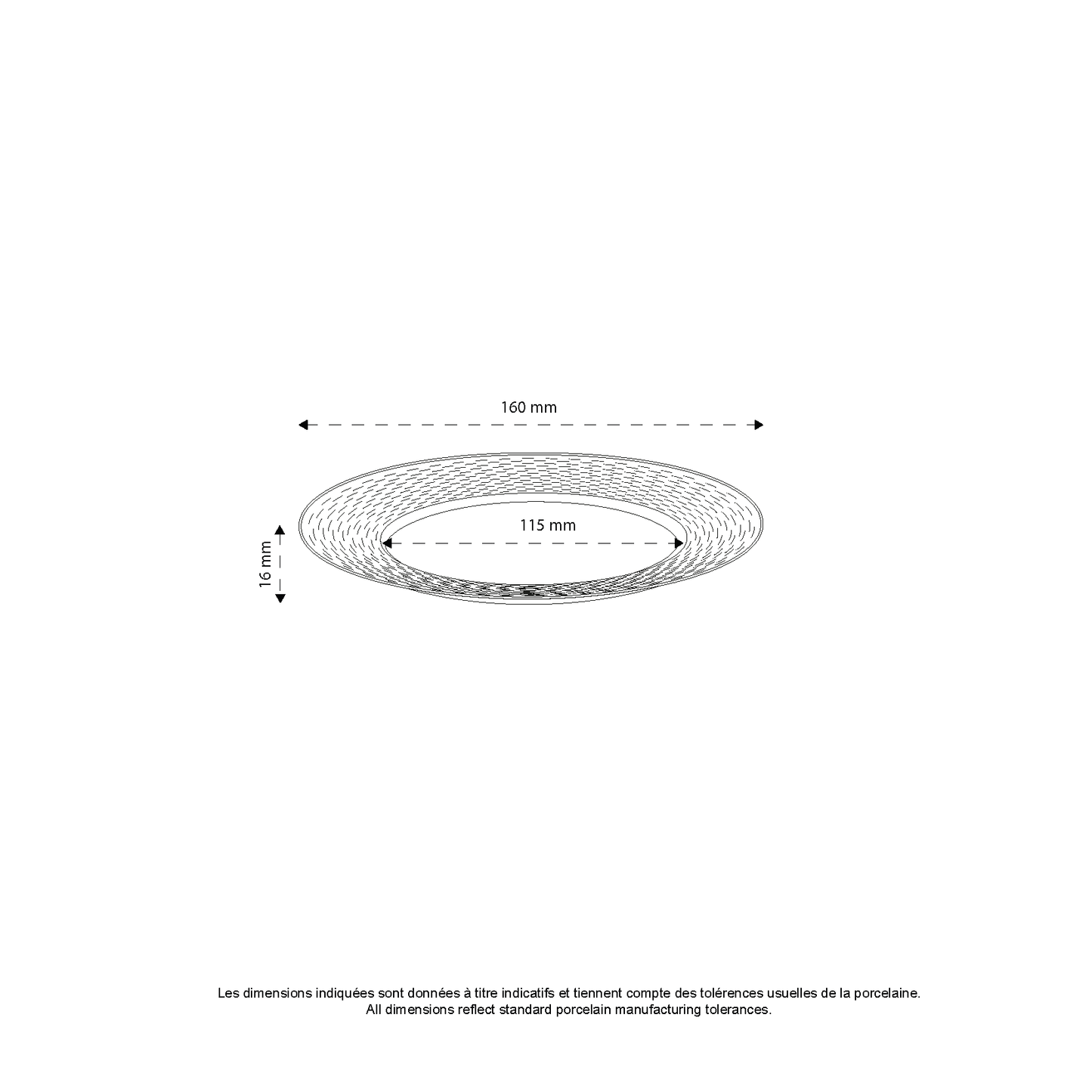 Assiette plate Basket *