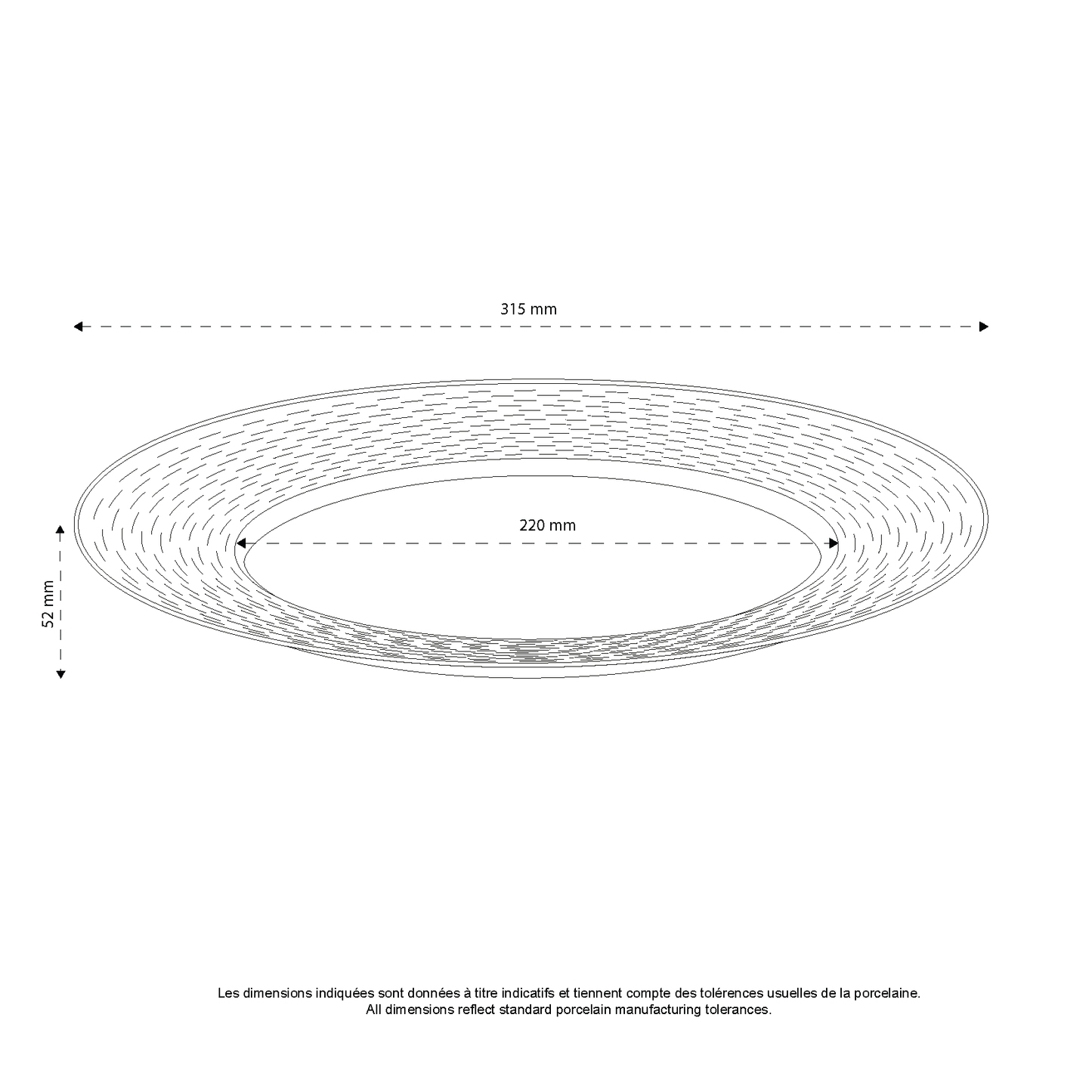 Assiette plate Basket *
