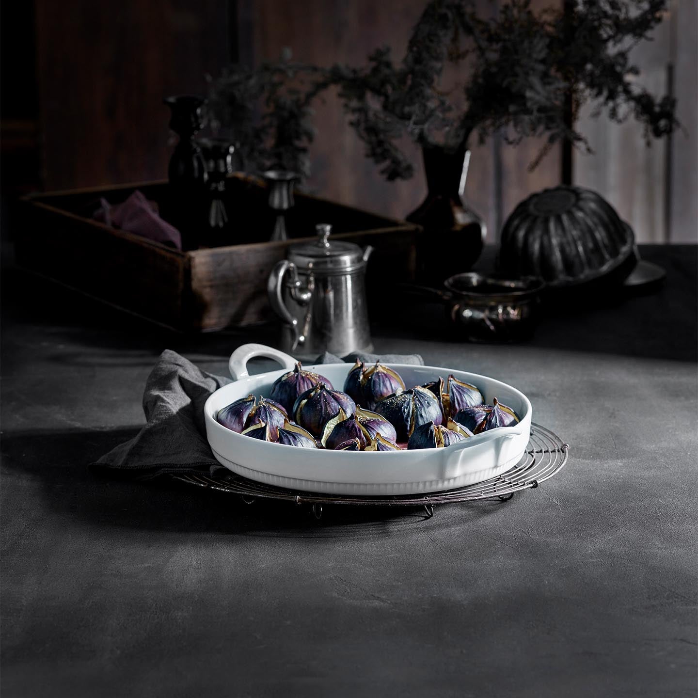 Sweejar Moule À Tarte Rond En Porcelaine Ondulée De 24 Cm, Assiette À Sweejar Moule À Tarte Rond En Porcelaine Ondulée De 24 Cm, Assiette À