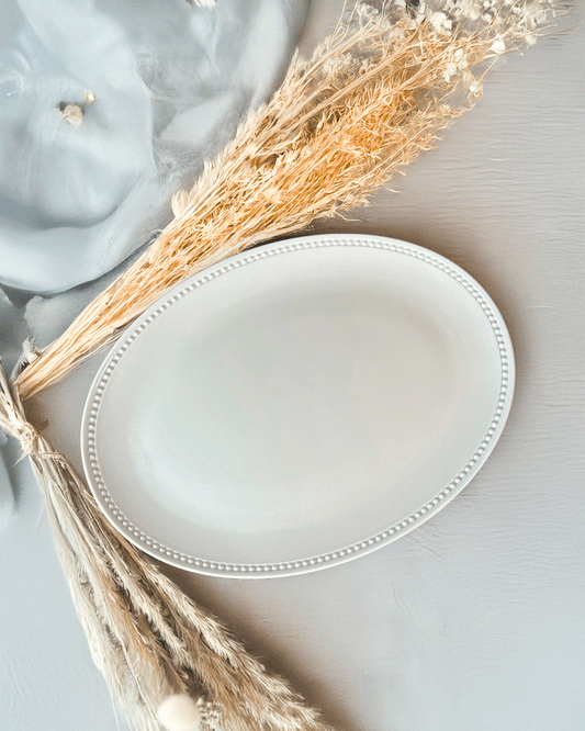 Plat ovale Beaded *