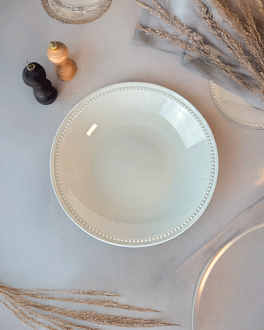Plat rond Beaded *