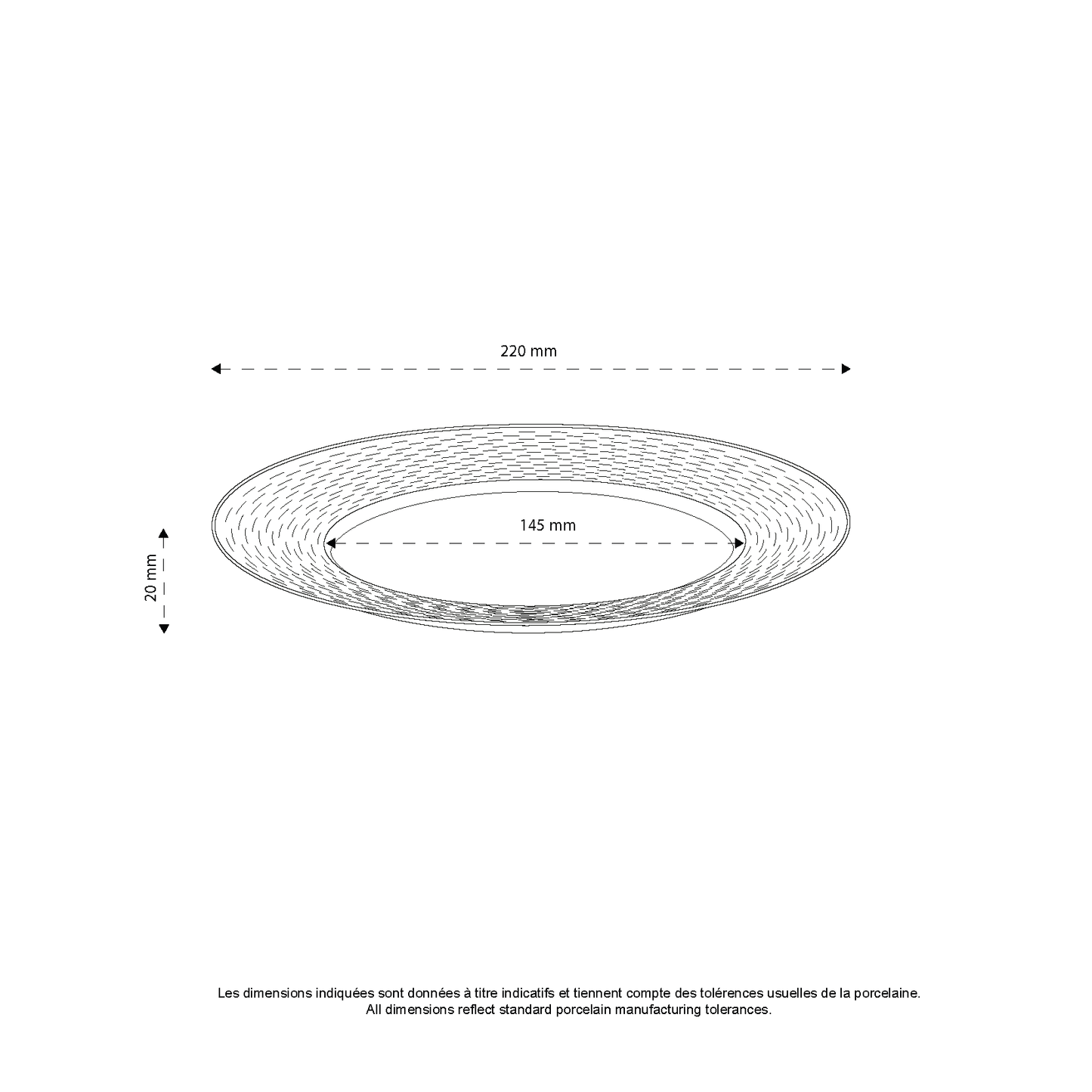 Assiette plate Basket *