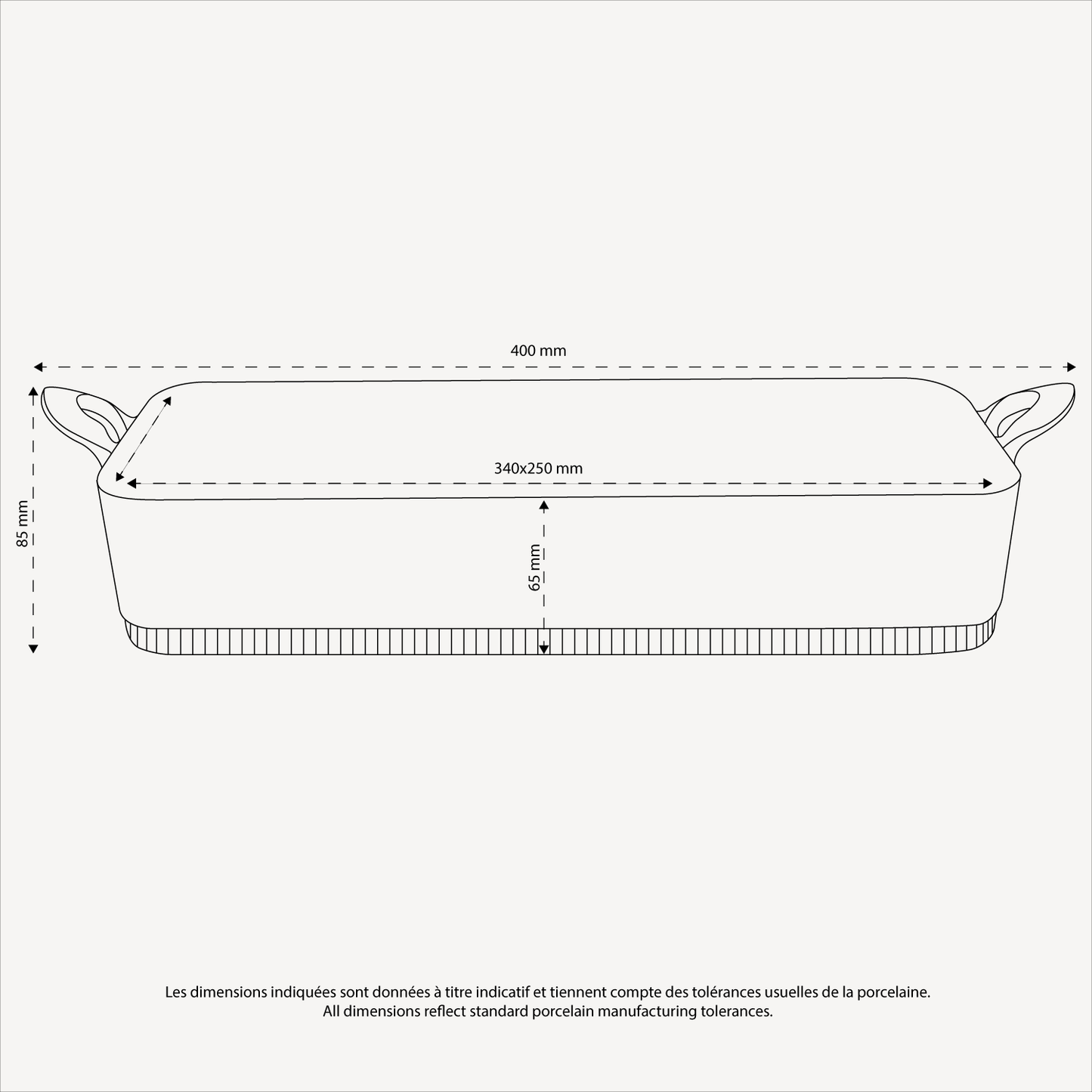 Plat à four rectangulaire Toulouse *