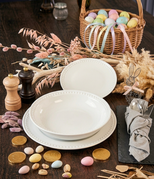 Assiette calotte Beaded *