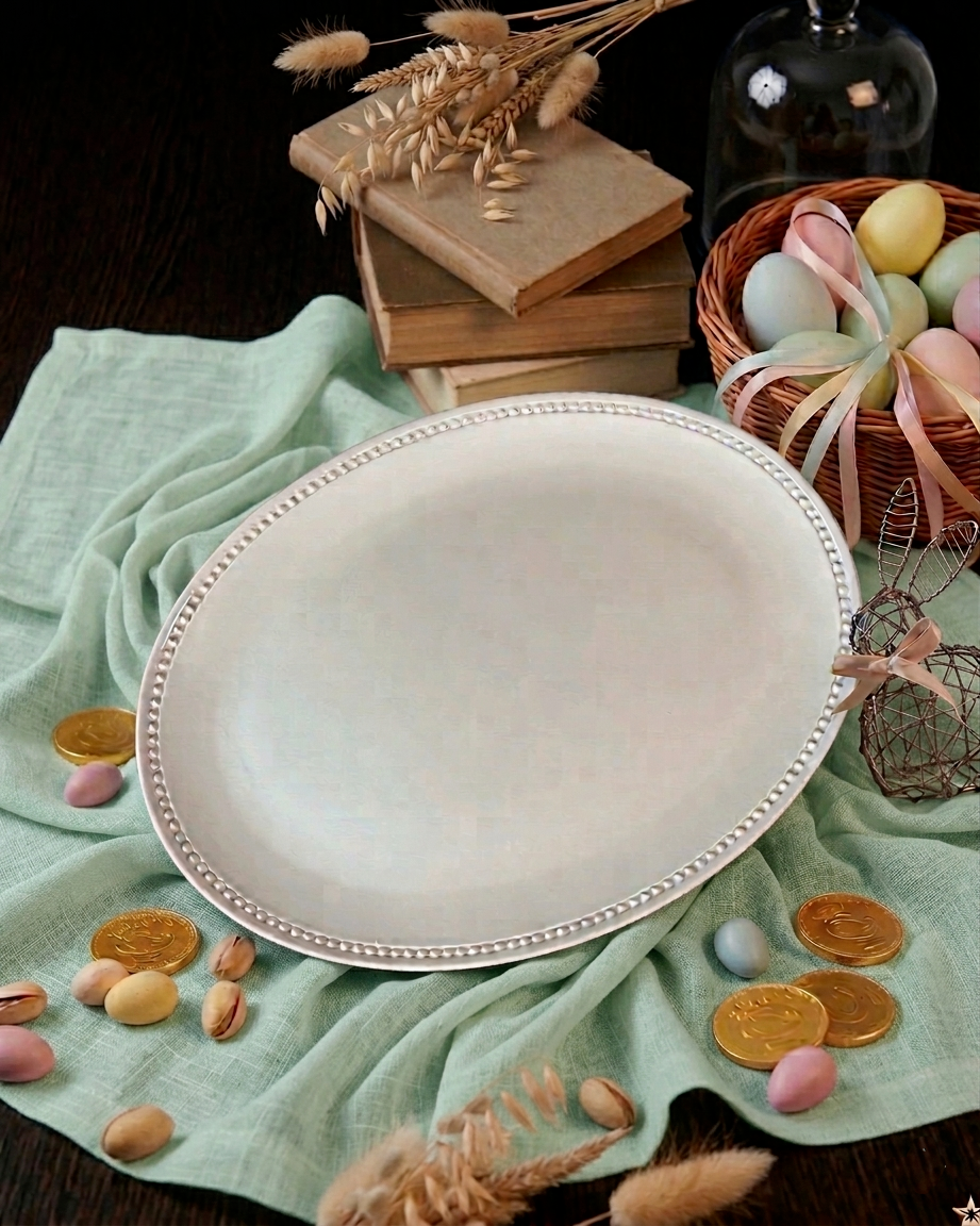 Plat ovale Beaded *