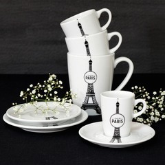 Tasse thé et soucoupe Ville Paris - par 2