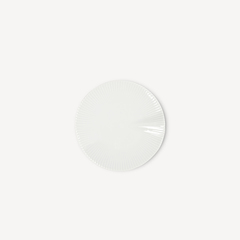 Assiette plate en porcelaine blanche Canopée - par 4