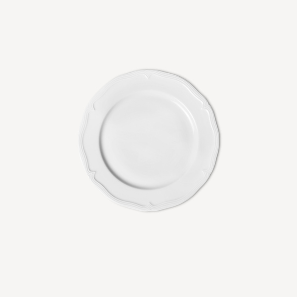 Assiette plate en porcelaine style français - par 4