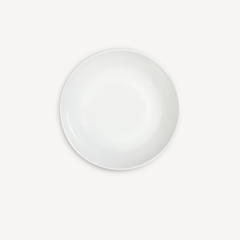 Assiette calotte en porcelaine blanche Plissé (2ème choix)