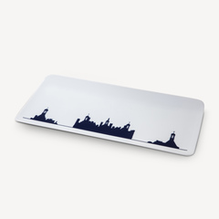 Assiette rectangulaire Chambord by Willmotte