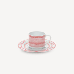 Tasse thé avec soucoupe en porcelaine,Grand Siècle