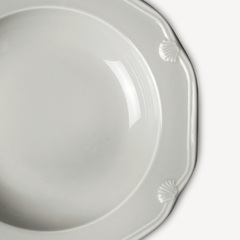 Assiette creuse en porcelaine style français -par 4