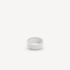 Petite coupelle en porcelaine blanche Plissé - par 4